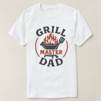 Camisa engraçada do Papai Mestre da Grelha BBQ