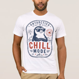 Camisa engraçada do pinguim Modo Resfriado Antárti