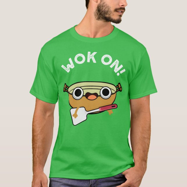Camisa engraçada do rock chinês Wok On (Frente)
