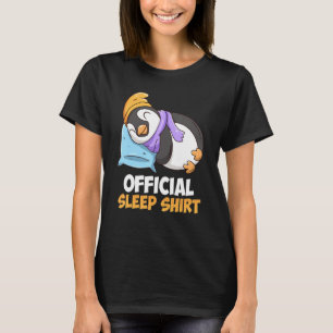 Camisa Engraçada Do Sono Pinguim