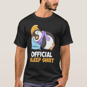 Camisa Engraçada Do Sono Pinguim