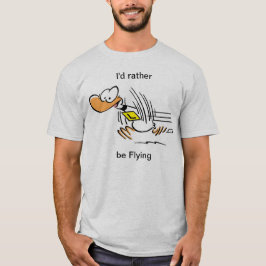 Camisa engraçada do vôo do pato de Ding