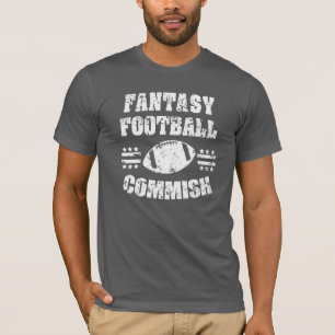 Camisa engraçada dos homens de Commish do futebol