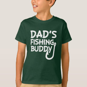 Camisa engraçada dos meninos do amigo da pesca do