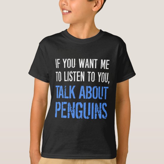 Camisa engraçada dos pinguins T (Frente)