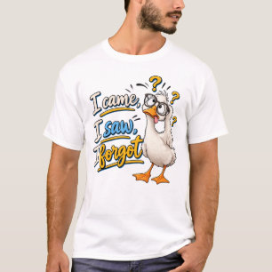 Camisa engraçada "Eu Vim, Eu Vi, Eu Esqueci" com g