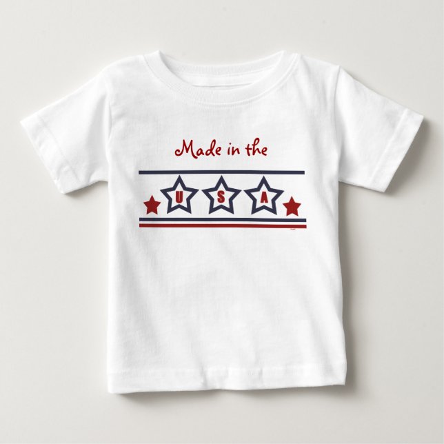 Camisa Engraçada Feita Nos Estados Unidos (Frente)