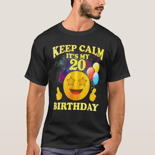 Camisa Engraçada Fique calma É meu presente de ani (Frente)