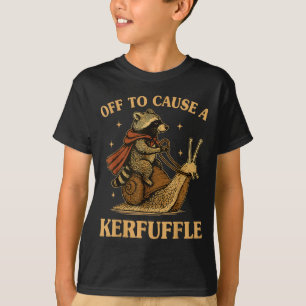 Camisa engraçada fora causa confusão guaxinim Weir