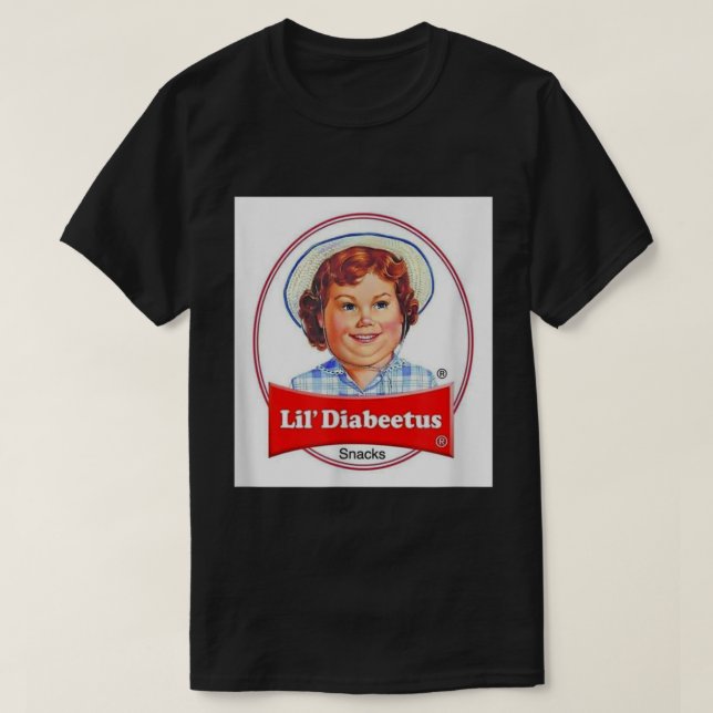 Camisa engraçada Lil Diabeetus Parody Diabetes3007 (Frente do Design)