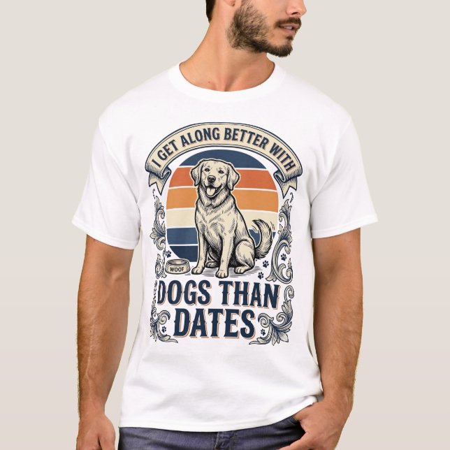 Camisa engraçada para amante de cães Citação de gr (Frente)