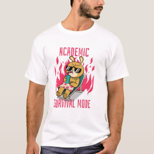 Camisa engraçada para estudante Modo de sobrevivên