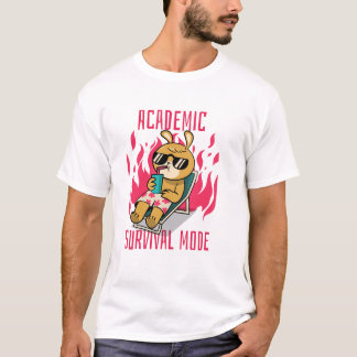 Camisa engraçada para estudante Modo de sobrevivên