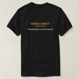 Camisa engraçada para homens corretor de imóveis P