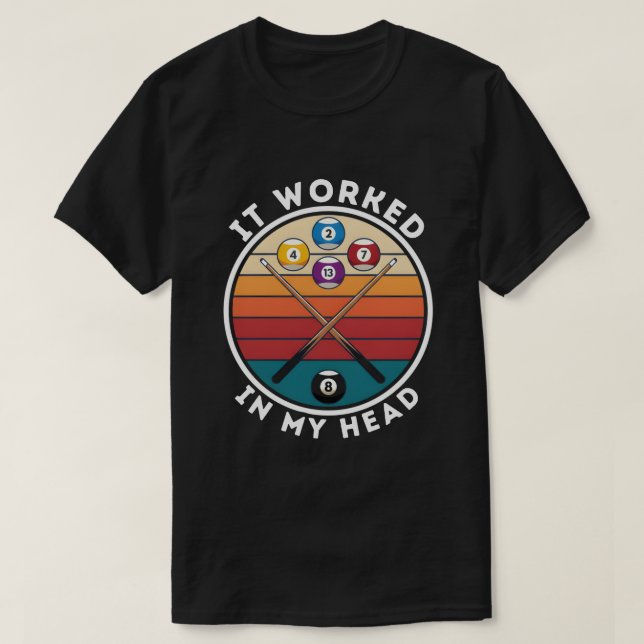 Camisa engraçada para jogador de sinuca – Presente (Frente do Design)