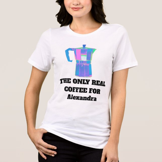 Camisa engraçada para mulheres com nome personaliz (Frente)
