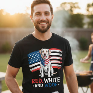Camisa engraçada patriótica para amantes de cães V