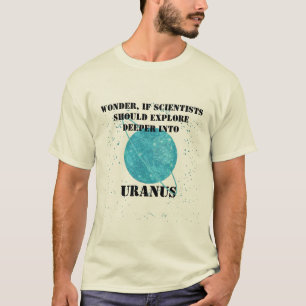 Camisa Engraçada Personalizada, Arma Piada Urano 