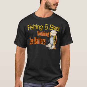 Camisa Engraçada Pesca Humor Cerveja