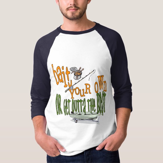 Camisa Engraçada Pesca Humor Isca (Frente)