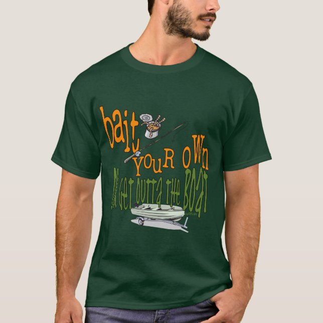 Camisa Engraçada Pesca Humor Isca (Frente)