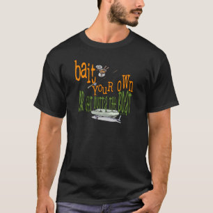 Camisa Engraçada Pesca Humor Isca
