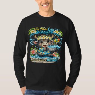 Camisa engraçada Pi Mai Lao encharcada como um búf