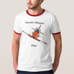 Camisa engraçada piloto da aviação do Okayest d