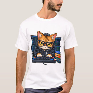 Camisa engraçada presente de tecnologia para Gato 