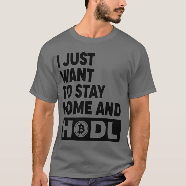Camisa engraçada presente Hodl Bitcoin Crypto (doi (Frente)