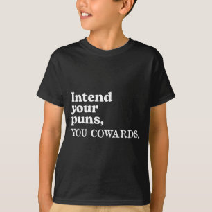 Camisa Engraçada Pretende Piadas Covardes Dizendo