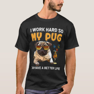 Camisa Engraçada Pug Dão Uma Camisa