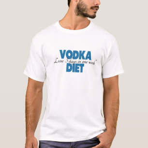 Camisa engraçada que diz uma vodca (álcool) e a