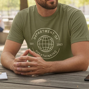 Camisa engraçada retrô do Departamento de Excesso 