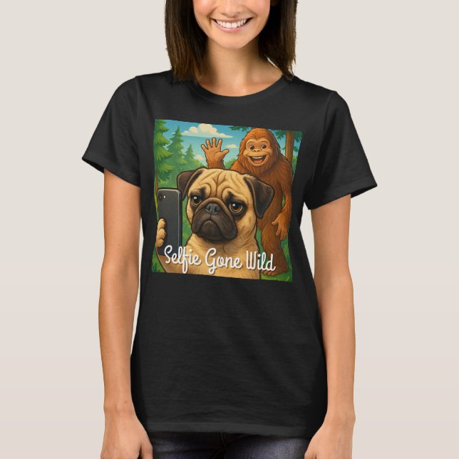 Camisa Engraçada - Selfie Ficou Selvagem (Frente)