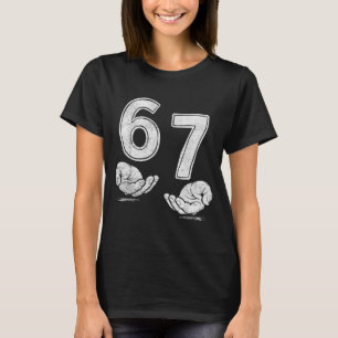 Camisa engraçada Six Seven 6 7 Meme 6 7 Mãos