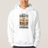Camisa engraçada vintage de caiaque de girafa Desi