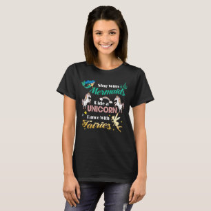 Camisa Engraçada Vs Sereias Andam Em Dança Unic