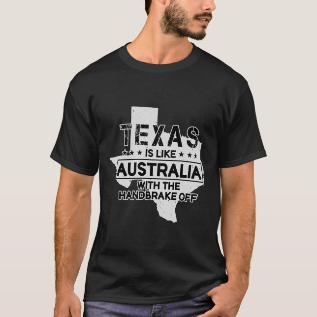 Camisa Engraçado de Cotação do Texas (Frente)