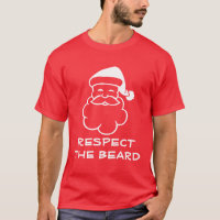 Camisa Engraçado do Papai Noel | Respeitar a barba