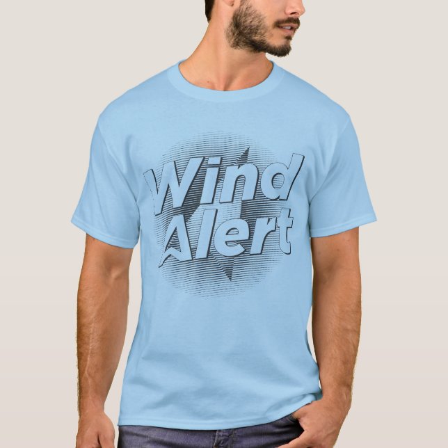 Camisa ensaboada alerta do vento (Frente)