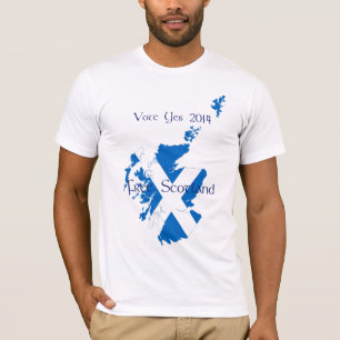 Camisa escocesa da independência T