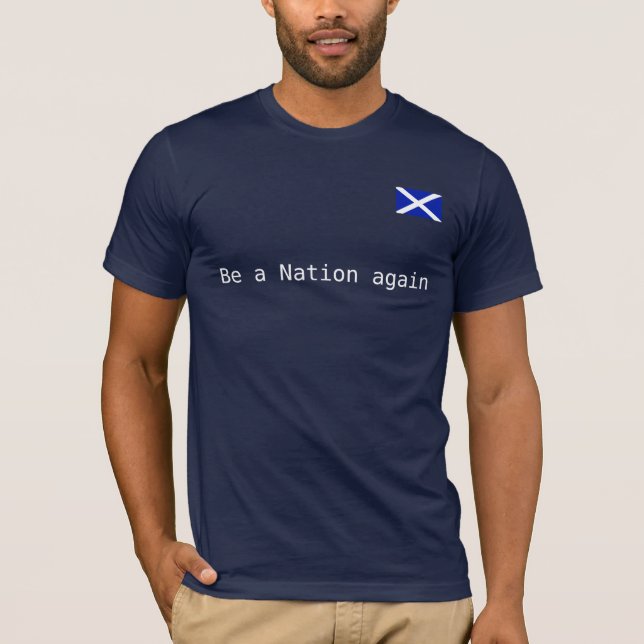 Camisa escocesa de Saltire T da independência da (Frente)