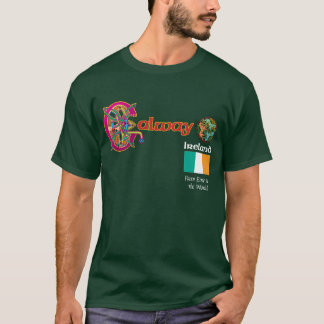 Camisa escura de Galway T do condado de Ireland