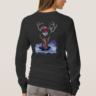 Camisa Escura de Reindeer de Natal