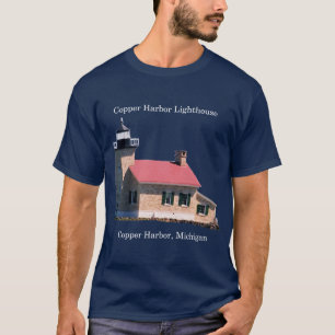Camisa escura do farol do Copper Harbor