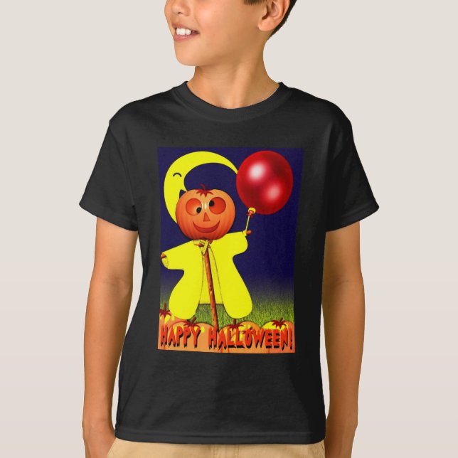 Camisa Escura do Feliz Dia das Bruxas (Frente)
