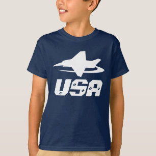 Camisa escura dos aviões de lutador do jato dos