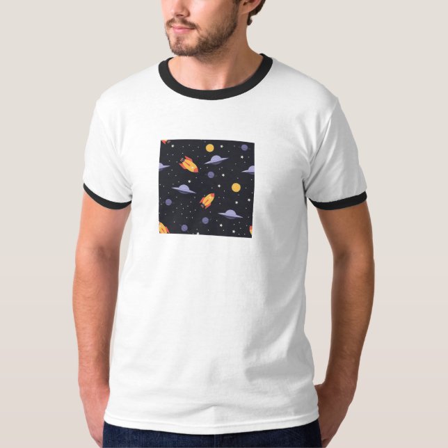 camisa espacial do cosmos (Frente)
