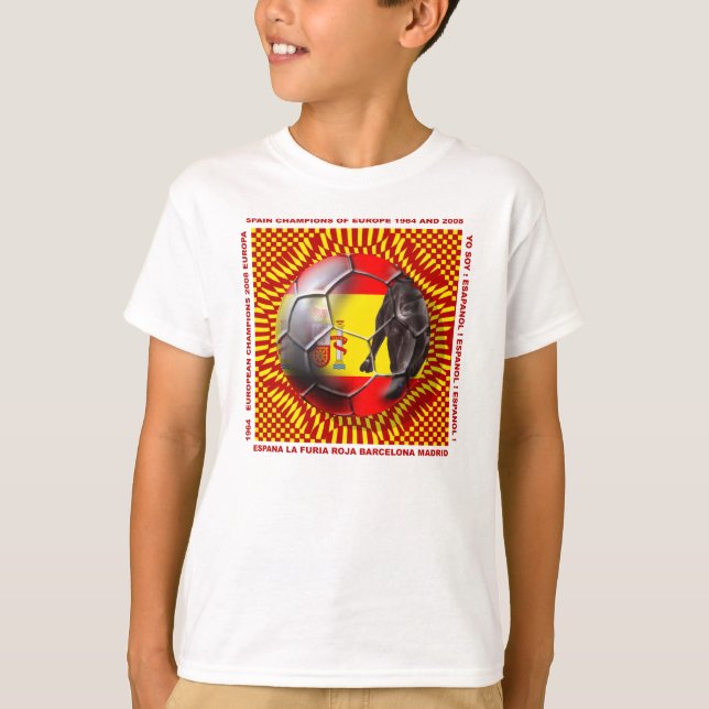 Camisa espanhola dos vencedores do futebol do (Frente)